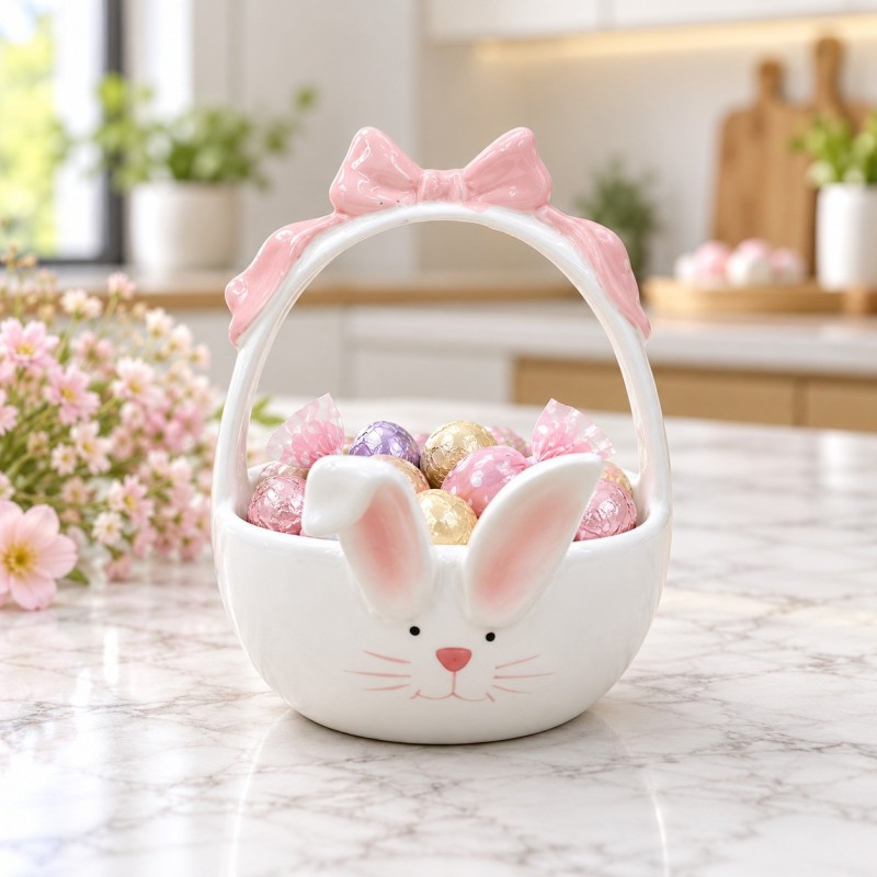 Panier Décoratif Lapin avec Anse Panier Décoratif Lapin avec Anse