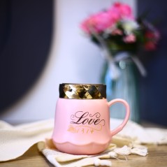 Tasse à café en céramique - Rose