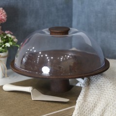 Cloche à Gâteau en Bois Ø32 cm