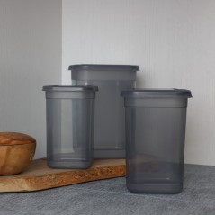 Set de 3 boîtes en plastique