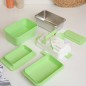 LunchBox Rectangulaire en Acier Inoxydable - Vert