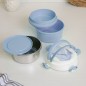 LunchBox Ronde en Acier Inoxydable - Bleu