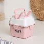 LunchBox Rectangulaire en Acier Inoxydable - Rose