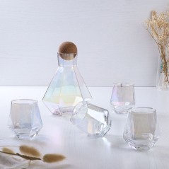 Service à eau 7 Pièces Avec Carafe 1.3L en Verre