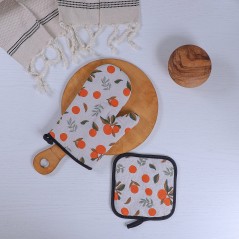 Set de Gant de Cuisine et Sous-Plat en Tissu