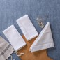 Lot de 3 Serviettes de Table 44x38 cm en Coton