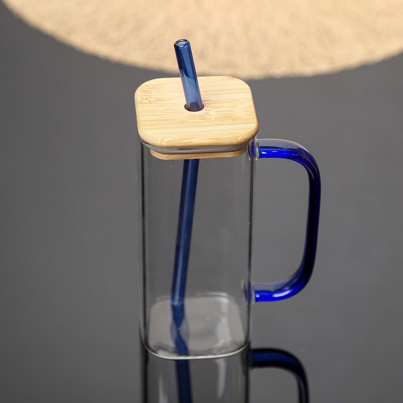 Mug avec Paille en Verre 400ML