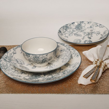 Service de Table en Porcelaine 24 Pièces