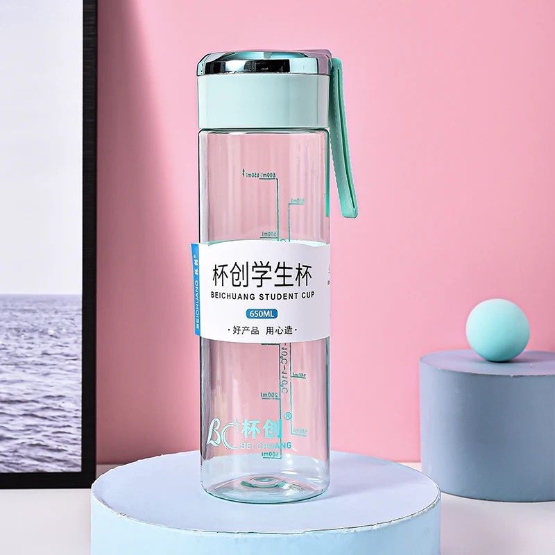 Gourde d'eau en plastique 650ML