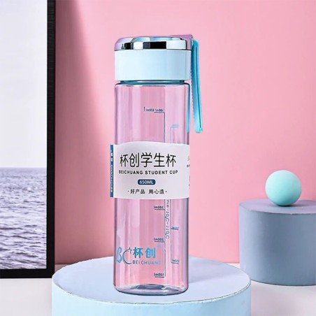 Gourde d'eau en plastique 650ML