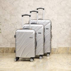 Série de 3 Valises en ABS Gris - Tec Take