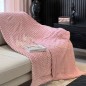 Plaide Double Face Polaire & Aaloucha 230x240 cm Rose