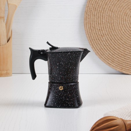 Cafetière Italienne en Aluminium 3 Tasses - Noir