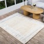 Tapis Salon en Soie 240x350 cm Gris - Hazal D6