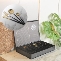 Coffret Ménagère Stylo 24 pièces en acier inoxydable