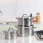 Série de 3 Faitouts en Inox 18/10