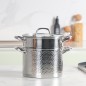 Couscoussier 6L en Inox 18/10 Martelé