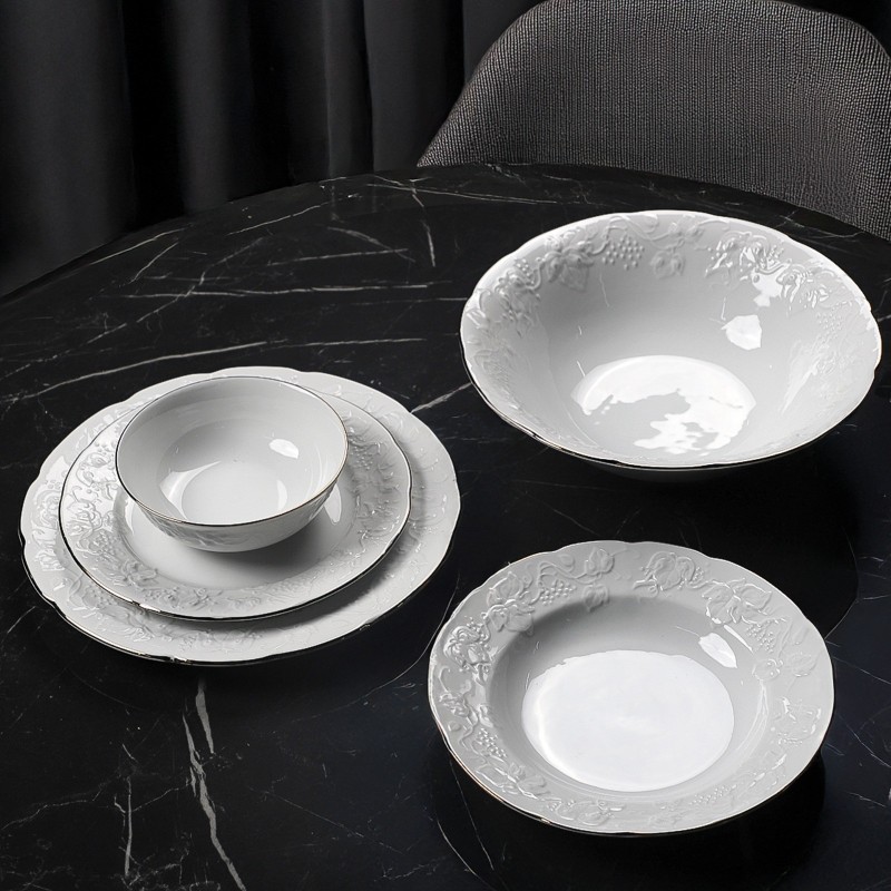 Service de Table 25 Pièces en Porcelaine