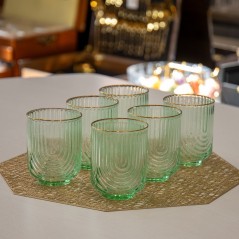 Verre à Eau 6 Pièces Vert