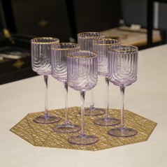 Coupe à Jus en Verre 6 pièces Violet