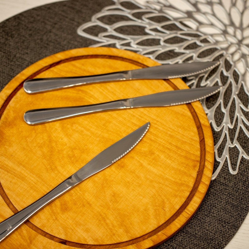 Lot de 3 Couteaux en Acier Inoxydable 23 cm