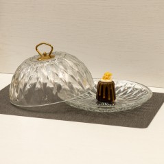 Cloche à Dessert en Verre 23 cm