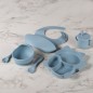 Set de Repas en Silicone pour Bébé en Silcone 6 Pièces