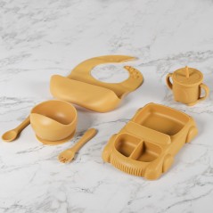 Set de Repas en Silicone pour Bébé en Silcone 6 Pièces