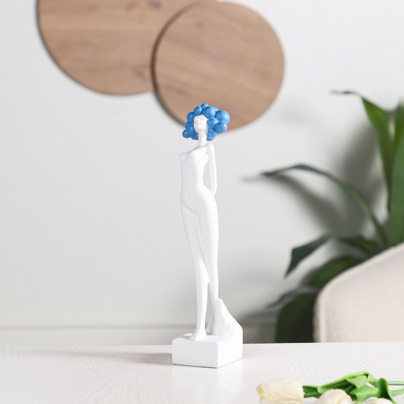 Statue Décorative Femme avec Coiffure en Résine - Artistique Statue Décorative Femme avec Coiffure en Résine - Artistique