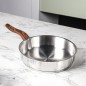 Batterie de Cuisine en Inox 18/10 - 45 Pièces Bois - Falez