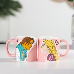 Lot de 2 Mugs Couple 350ML en Céramique