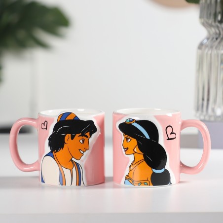 Lot de 2 Mugs Couple 350ML en Céramique