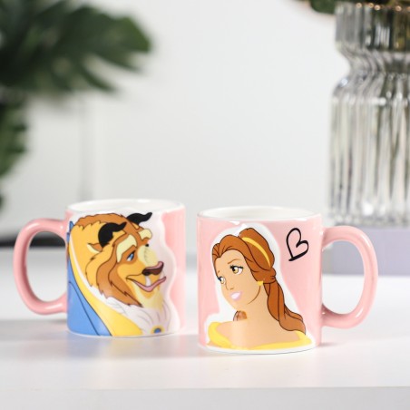 Lot de 2 Mugs Couple 350ML en Céramique