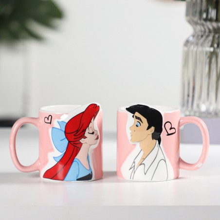 Lot de 2 Mugs Couple 350ML en Céramique