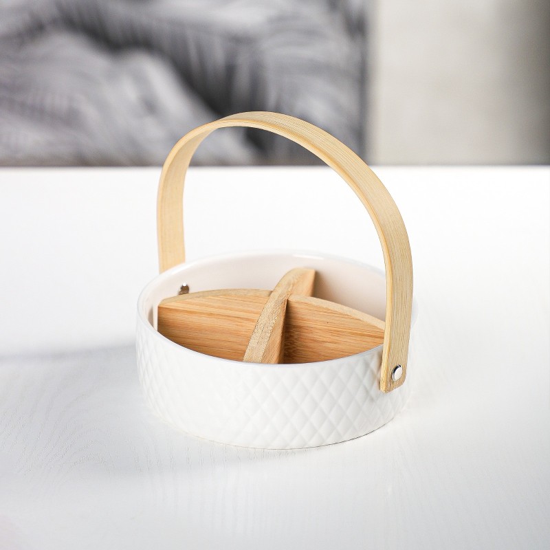 Boîte De Rangement Blomus En Céramique Et Silicone – Couleur Satellite, Design Minimaliste Et Pratique
