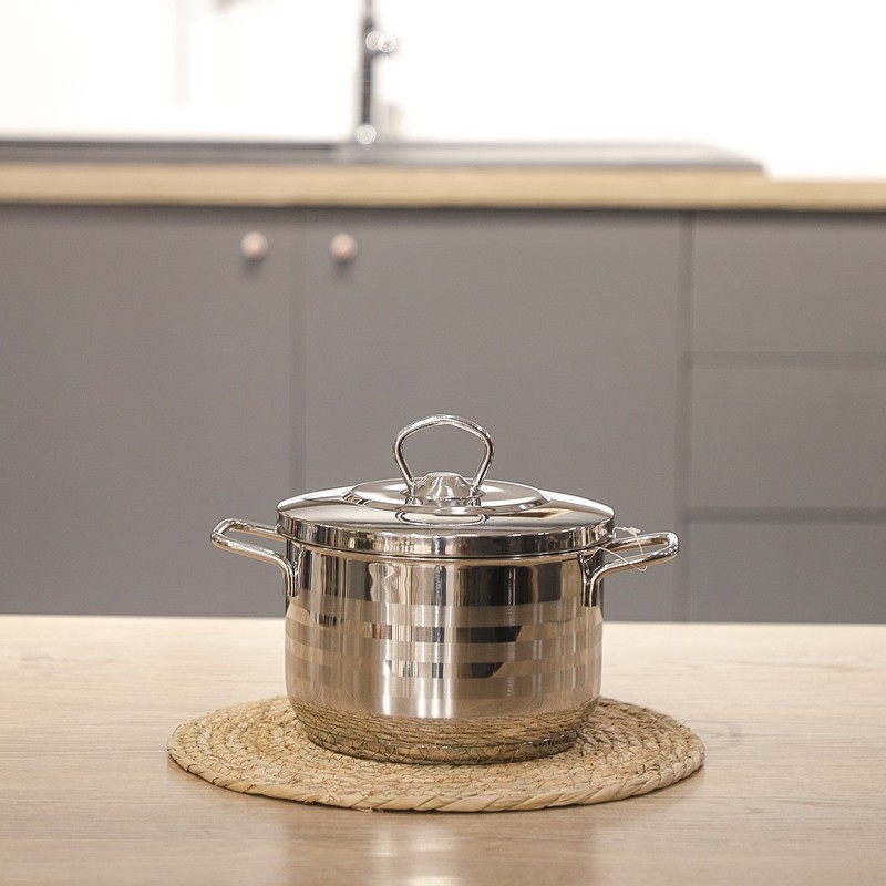 Faitout 18 cm en Inox 18/10 - Karkmos Faitout 18 cm en Inox 18/10 - Karkmos