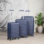 Série de 3 Valises en ABS Bleu - ABM