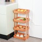 Étagère de Rangement en Bois 4 Niveaux
