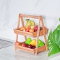 Étagère en Bois à 2 Niveaux