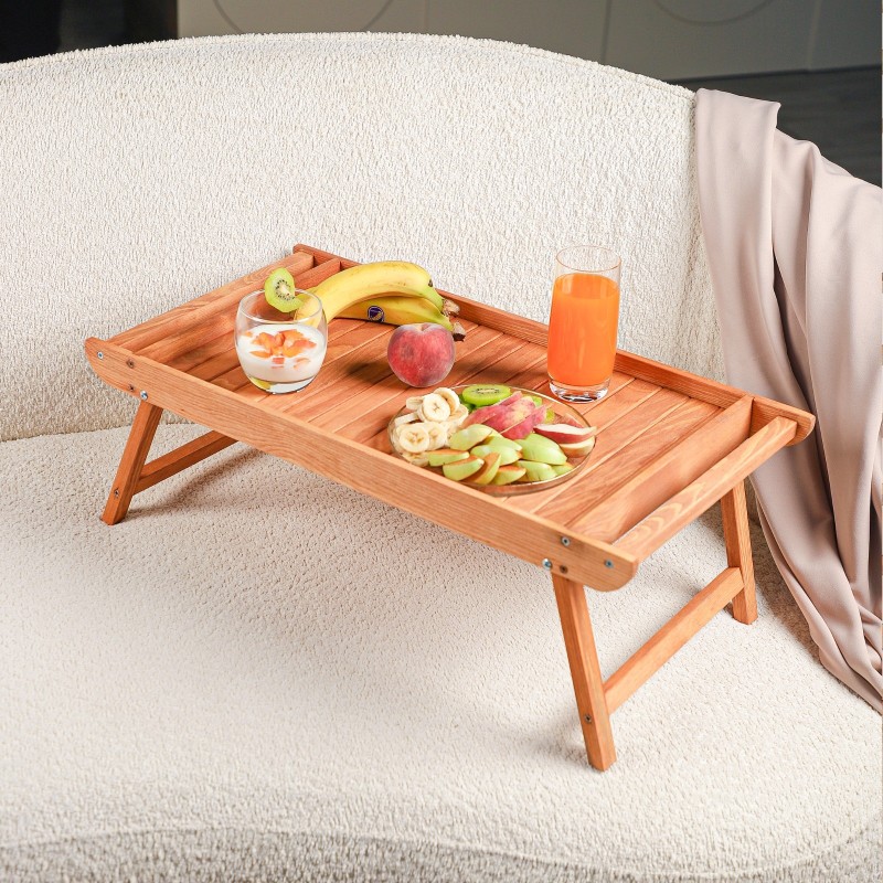Plateau Petit Déjeuner en Bois