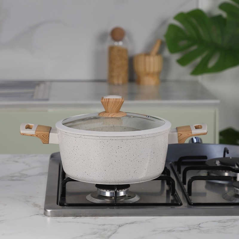 Faitout en Granite 22 cm Avec Couvercle - SIZAR