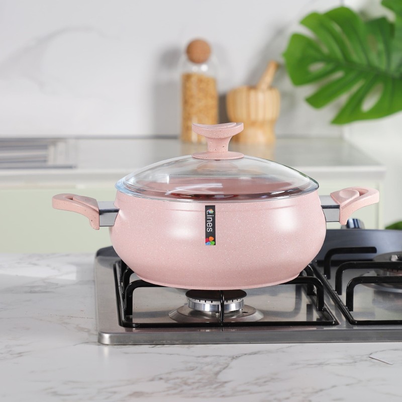 Faitout en Granite 26 cm Avec Couvercle - Lines Faitout en Granite 26 cm Avec Couvercle - Lines