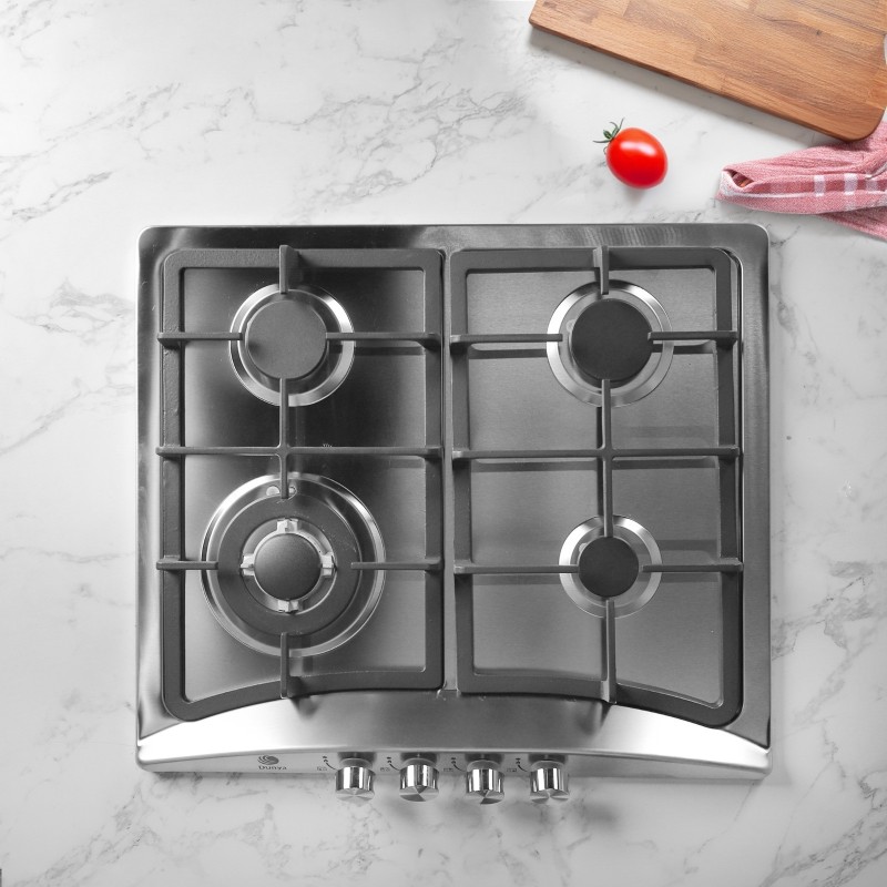 Plaque De Cuisson 4 Feux 58*50 cm Inox - DUNYA 6032SC Plaque De Cuisson 4 Feux 58*50 cm Inox - DUNYA 6032SC
