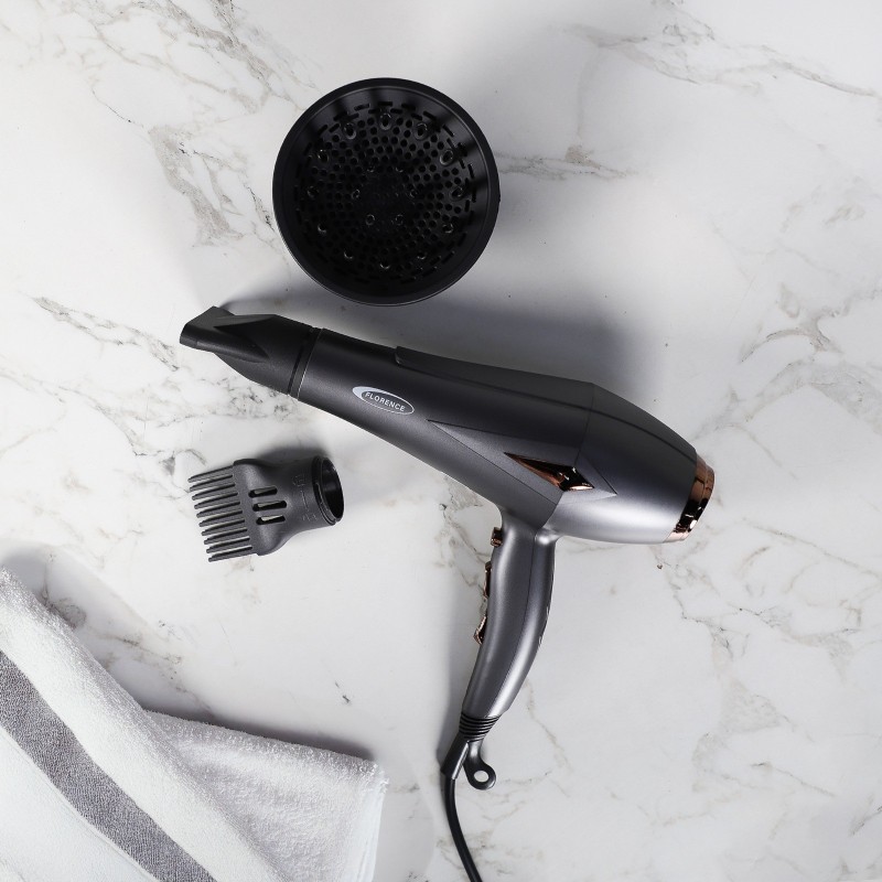 Séche Cheveux 3En1 2200W Noir - Florence HK-427