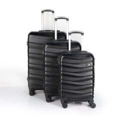 Série de 3 valises ABS Noir