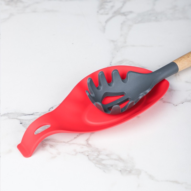 Repose-Cuillère en Silicone Résistant à la Chaleur