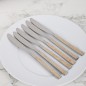 Lot de 6 Couteaux de Table Inox Manche Doré Lot de 6 Couteaux de Table Inox Manche Doré