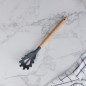 Cuillère à Spaghetti en Silicone avec Manche en Bois
