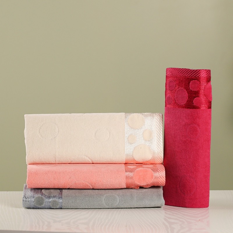 Pack de 4 Serviettes en Coton 50x90 cm - Cercle