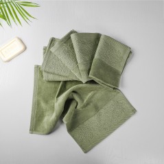 Lot de 6 Serviettes 30x50 cm Vert - Moya